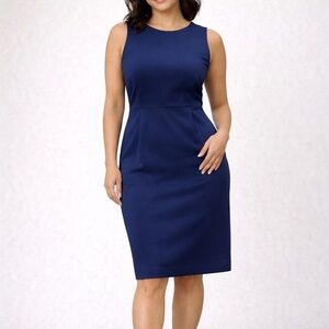 Rag & bone Navy Blue Sheath Sleeveless Dress